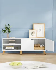 SONGMICS TV stolek Vasagle Indigo bílý