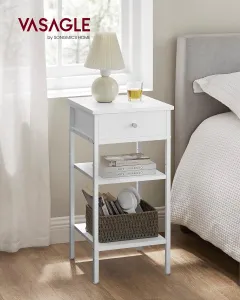 SONGMICS Nočný stolík Vasagle Lucas biely