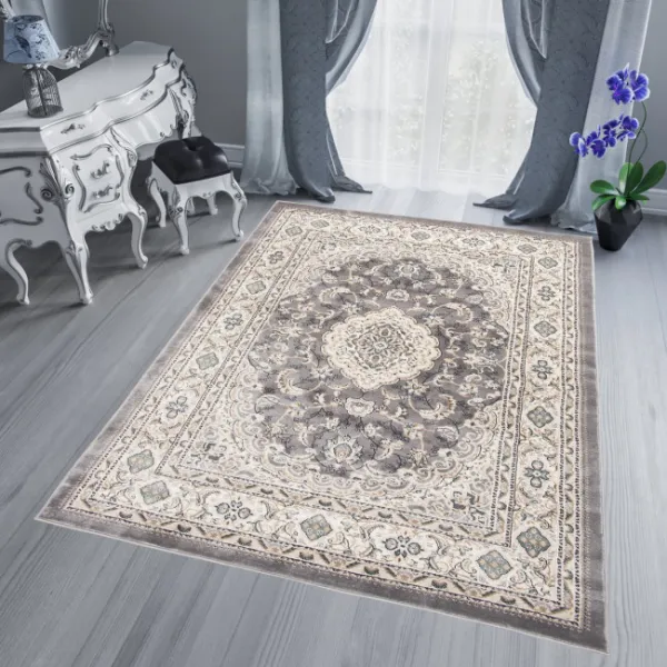 DECOREUM Koberec DUBAI 6956A sivý Rozmery (v): 140x200