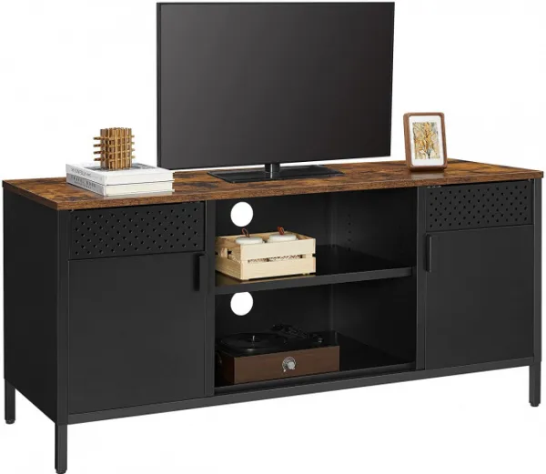 SONGMICS Televizný stolík 120x40x55cm čiernohnedý