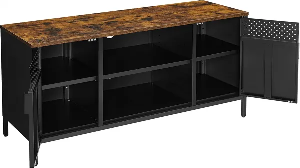 SONGMICS Televizný stolík 120x40x55cm čiernohnedý