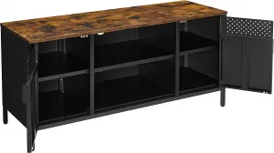 SONGMICS Televizný stolík 120x40x55cm čiernohnedý