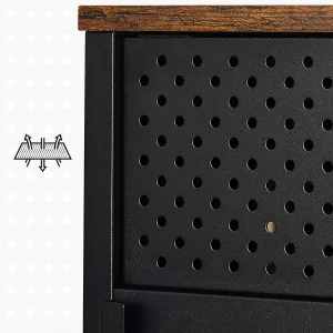 SONGMICS Televizný stolík 120x40x55cm čiernohnedý