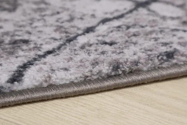 Spoltex koberce Liberec Behúň na mieru Marble 19 sivý - šíre 100 cm