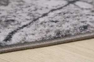 Spoltex koberce Liberec Behúň na mieru Marble 19 sivý - šíre 100 cm