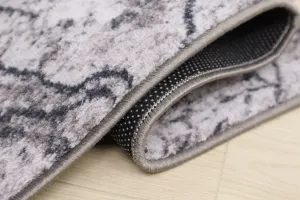 Spoltex koberce Liberec Behúň na mieru Marble 19 sivý - šíre 100 cm