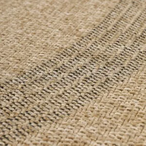 Šnúrkový koberec Comilla béž-antracit, kruh