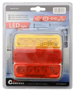 COMPASS Svietidlo združené LED, E homologácia, 1 ks