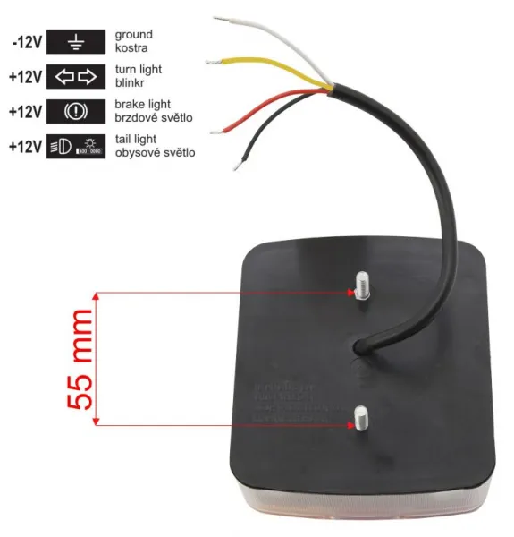 COMPASS Svietidlo združené LED, E homologácia, 1 ks