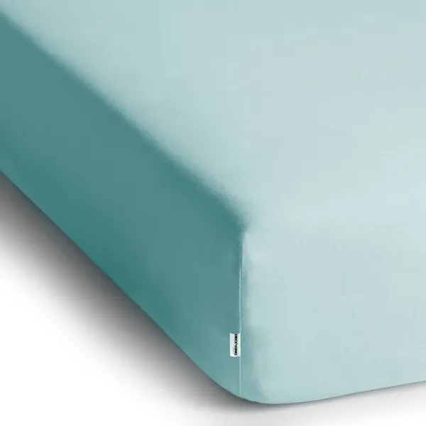 DecoKing Bavlnené prestieradlo AmeliaHome AMBER mrazivomodré, veľkosť 200-220x200+30