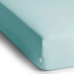 DecoKing Bavlnené prestieradlo AmeliaHome AMBER mrazivomodré, veľkosť 200-220x200+30