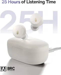 Baseus Bowie E18 TWS bezdrôtové slúchadlá, biele
