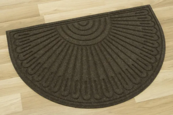 Rohožka  half moon contours 60x90 hnedá