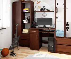 Ak furniture Volně stojící psací stůl Jay 90 cm wenge