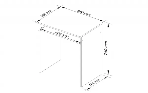 Ak furniture Voľne stojaci stôl Star biely