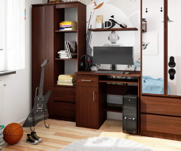Ak furniture Volně stojící psací stůl Jay 90 cm wenge