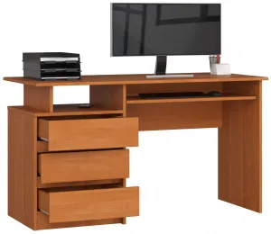 Ak furniture Volně stojící psací stůl CLP 135 cm olše