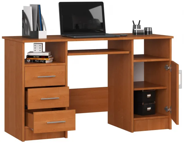 Ak furniture Volně stojící psací stůl Ana 124 cm olše