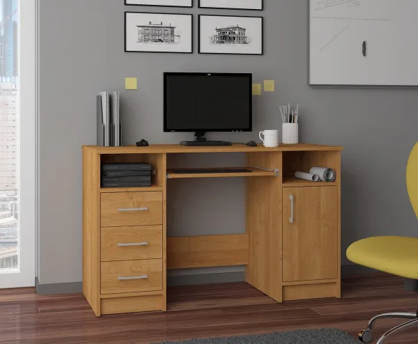 Ak furniture Volně stojící psací stůl Ana 124 cm olše