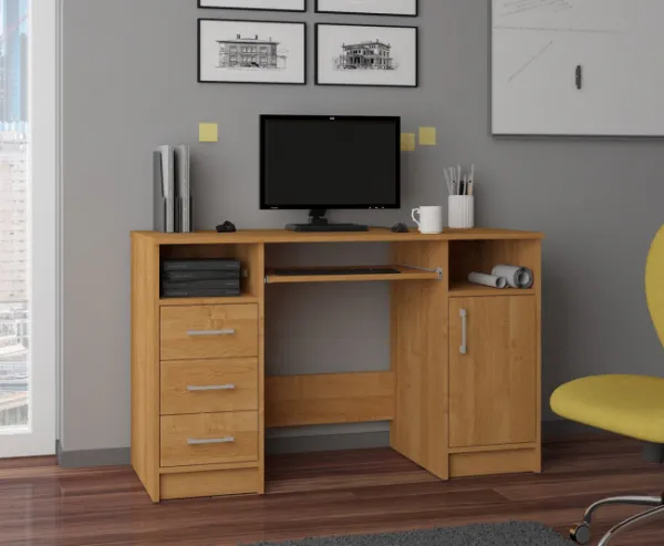 Ak furniture Volně stojící psací stůl Ana 124 cm olše