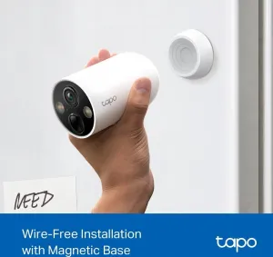 TP-Link Tapo C425 set 2x venkovní kamera C425 (4MP, 2K QHD, 1440p, IR 15m, WiFi, micro SD card, IP66)