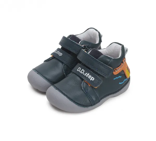 D.D.Step D.D. step  Crocodile Royal Blue kožené topánky S015-42325B Veľkosť nohy: 19
