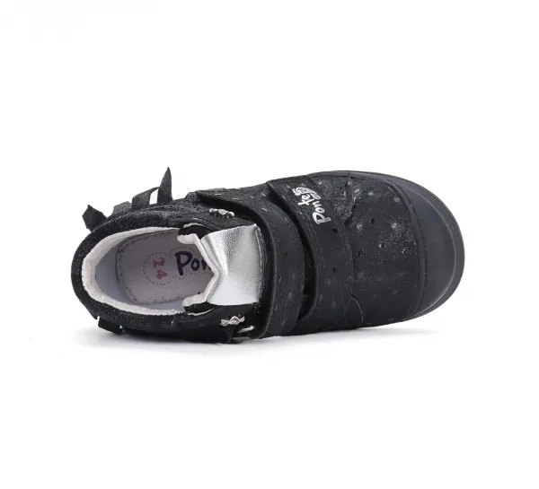 D.D.Step D.D. step Ponte20 Black Flower kožené topánky Veľkosť nohy: 33