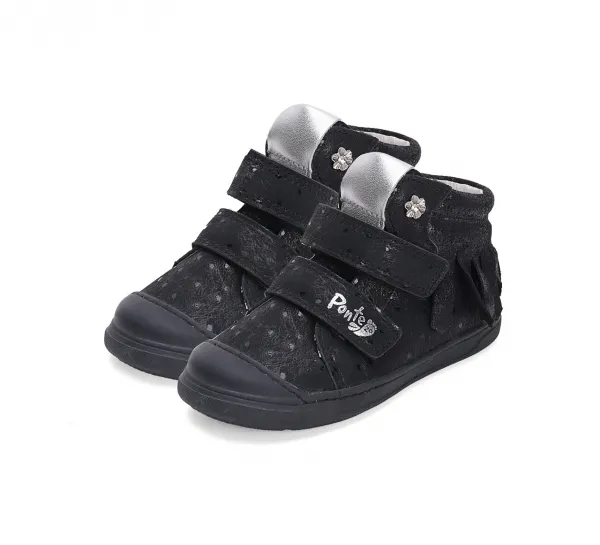 D.D.Step D.D. step Ponte20 Black Flower kožené topánky Veľkosť nohy: 33