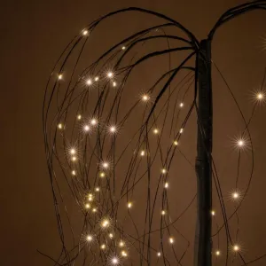 Nexos 72881 Vianočná dekorácia - svetelný strom - smútočná vŕba, 150 cm, 96 LED teple biela