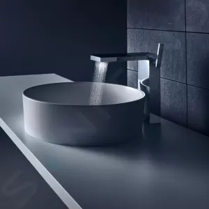 Axor MyEdition - Páková umývadlová batéria 230 s odtokovou súpravou Push-Open, chróm/čierne sklo 47020600