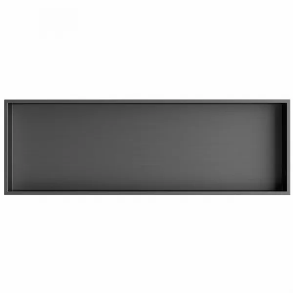 SAPHO - DENBO zapustená polica do obkladu, 810x270, nerezová ocel, gun metal 1301-82B
