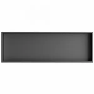 SAPHO - DENBO zapustená polica do obkladu, 810x270, nerezová ocel, gun metal 1301-82B
