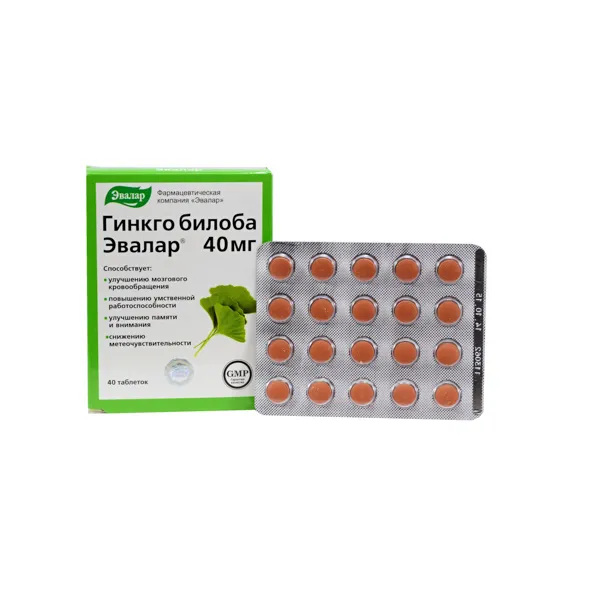 Ginkgo Biloba - Evalar - 40mg