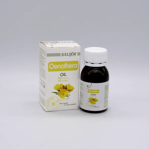 Pupalkový olej - 60 kapsúl - (1/300 mg) - Elixir