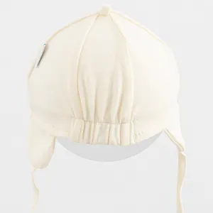 Detská bavlnená čiapka so šiltom New Baby Casually dressed cream 80/86