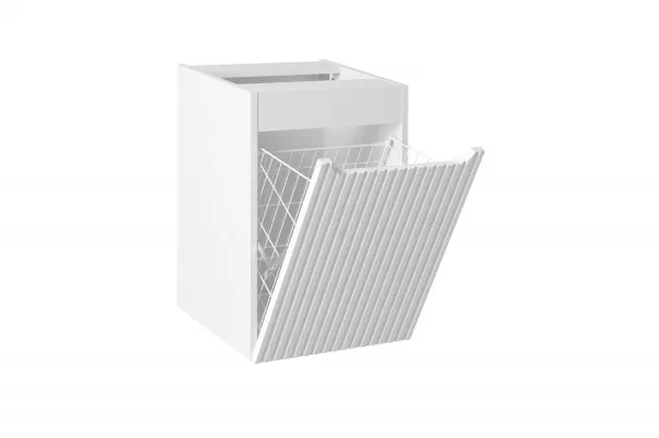 ArtCom Závesná skrinka do kúpeľne s košom NOVA White 81-40-1D | 40 cm