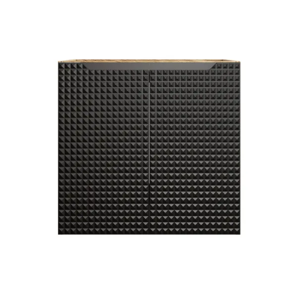 ArtCom Skrinka pod umývadlo LUXOR Black 82-60-2D | 60 cm s dvierkami
