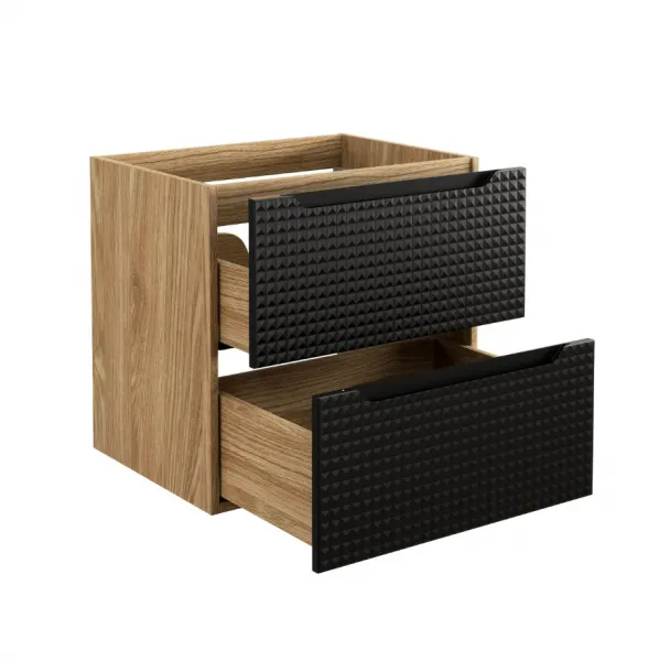 ArtCom Skrinka pod umývadlo LUXOR Black 82-60-2S | 60 cm