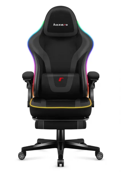 Herné kreslo Huzaro Force 4.6 Black RGB Smart