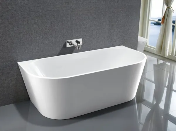AQUALINE - TAJO nástenná stojaca vaňa 170x80cm, biela E1980