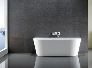 AQUALINE - TAJO nástenná stojaca vaňa 170x80cm, biela E1980
