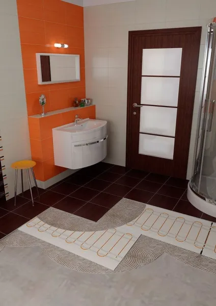 SAPHO - WARM TILES elektrický podlahový vykurovací kábel, 2,8-3,5m2, 450W WTC29