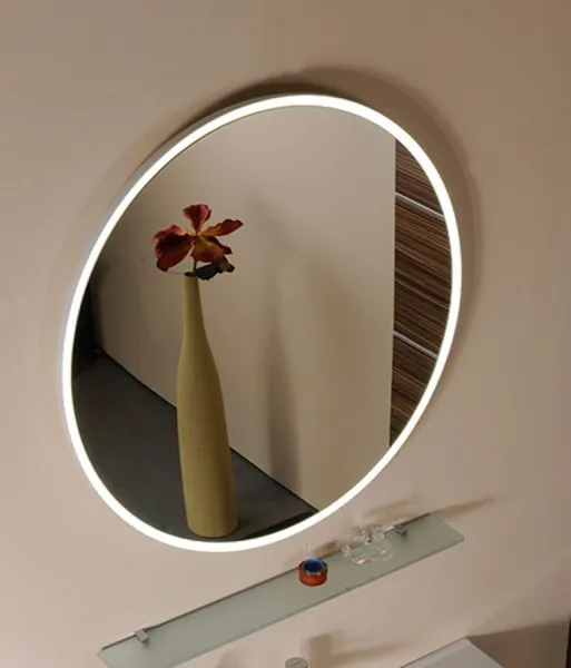 SAPHO - FLOAT LED podsvietené zrkadlo, ø 740, biela 22574