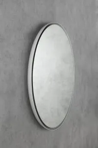 SAPHO - FLOAT LED podsvietené zrkadlo, ø 740, biela 22574