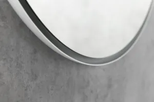 SAPHO - FLOAT LED podsvietené zrkadlo, ø 740, biela 22574