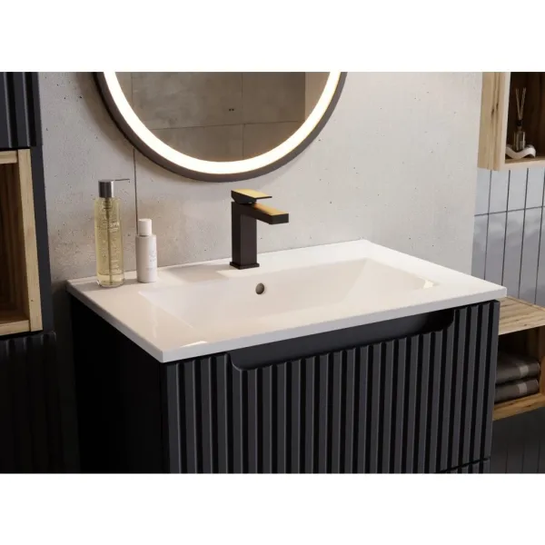 ArtCom Skrinka pod umývadlo NOVA Black 82-80-2S | 80 cm