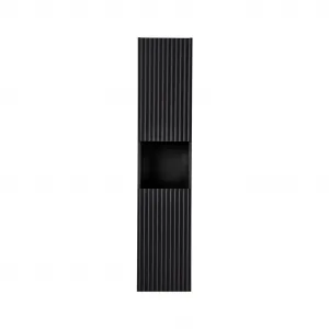 Comad Vysoká koupelnová skříňka Nova Black D 80-03-2D černá