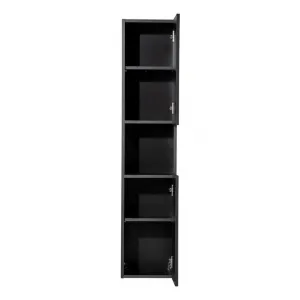 Comad Vysoká koupelnová skříňka Nova Black D 80-03-2D černá