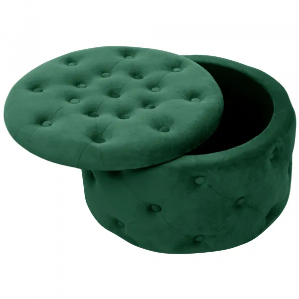 Ak furniture Taburet ILIA zamat zelený