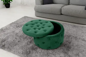 Ak furniture Taburet ILIA zamat zelený